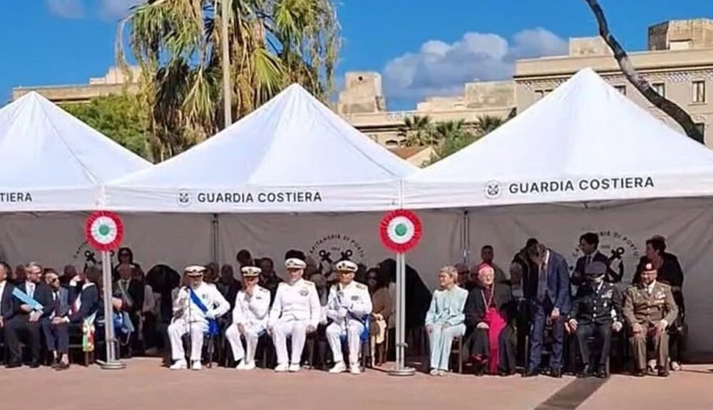 Cerimonia ufficiale della Guardia Costiera a Trapani