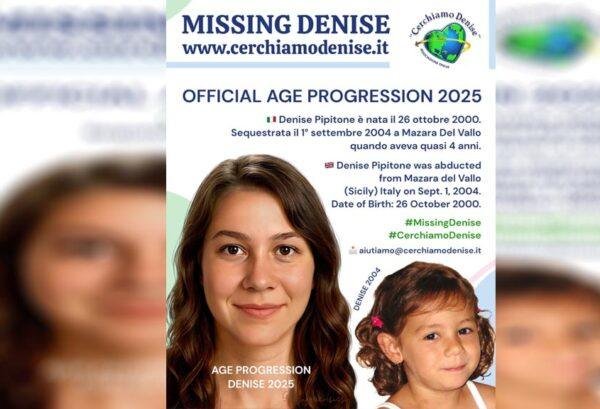 Nuovo "Age Progression" del volto di Denise Pipitone