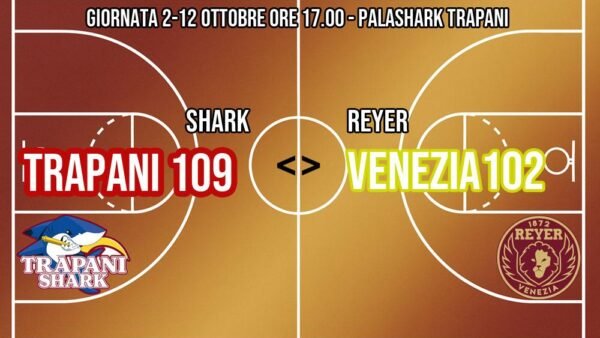 Trapani Shark batte Venezia all’overtime 109-102 [Highlights]