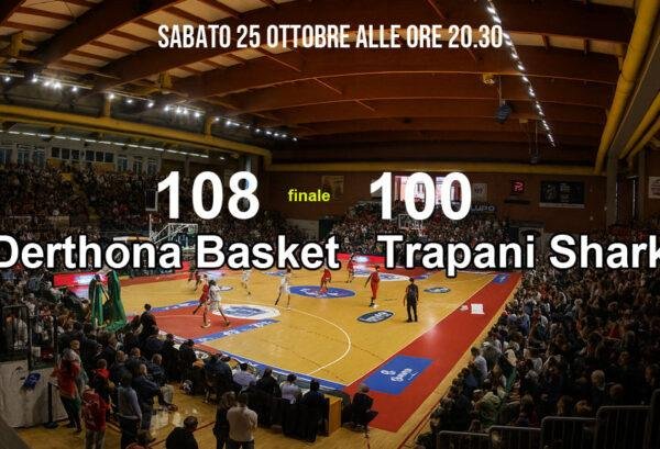 Trapani Shark, prima sconfitta a Tortona 108-100