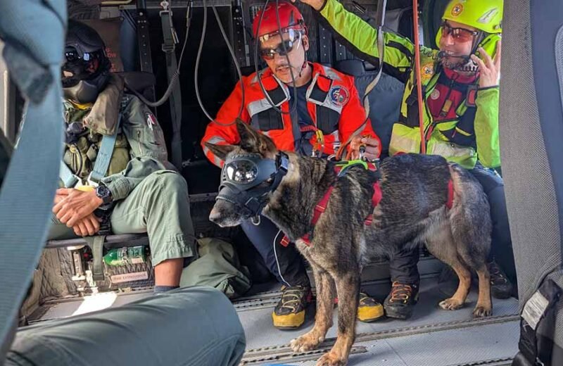Esercitazione congiunta di 82° Centro S.A.R., C.N.S.A.S. Sicilia e Carabinieri