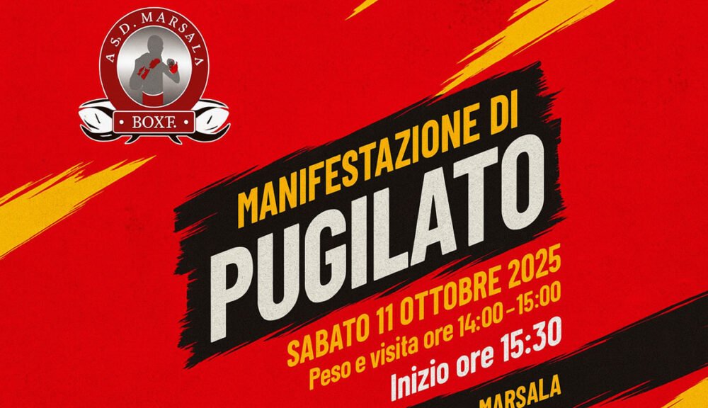 Manifestazione di pugilato ASD Marsala Boxe – evento sportivo 11 ottobre 2025