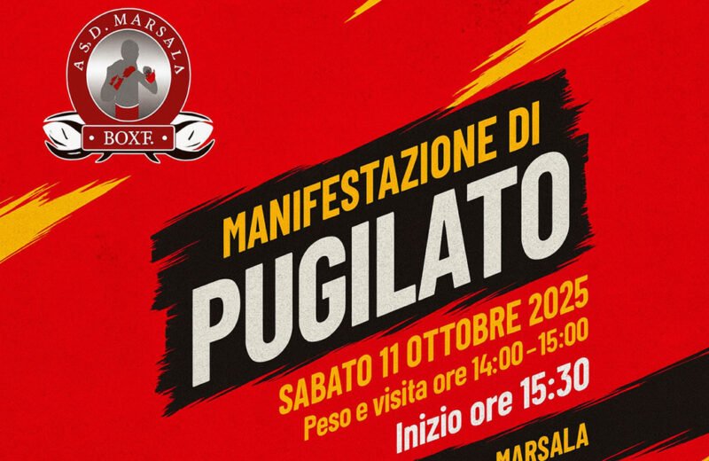 Manifestazione di pugilato ASD Marsala Boxe – evento sportivo 11 ottobre 2025