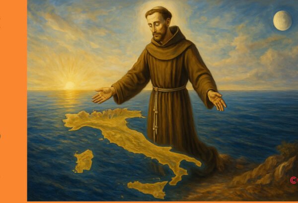 San Francesco d’Assisi che benedice l’Italia – 4 ottobre patrono d’Italia