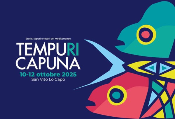 Locandina Tempuricapuna 2025 a San Vito Lo Capo, evento dedicato al pesce capone e ai sapori mediterranei
