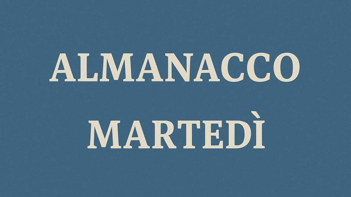ALMANACCO MARTEDI
