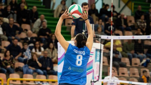 Sigel Marsala Volley in azione al Palazzetto San Carlo di Marsala durante la Serie A2 Tigotà