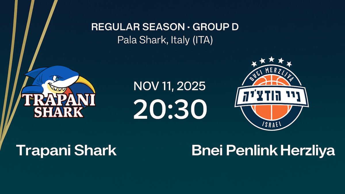 Trapani Shark VS Bnei Herzliya