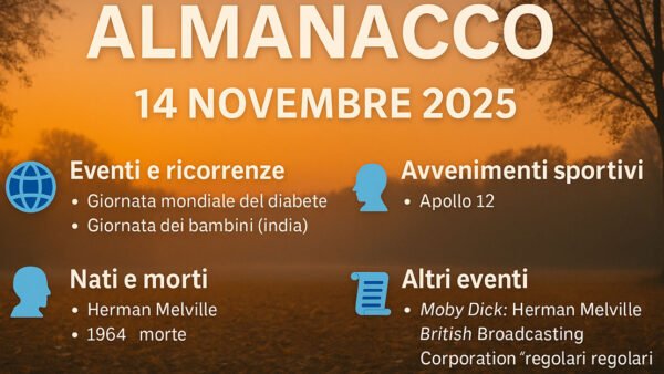 Almanacco 14 novembre | Ricorrenze, meteo e notizie da Trapani