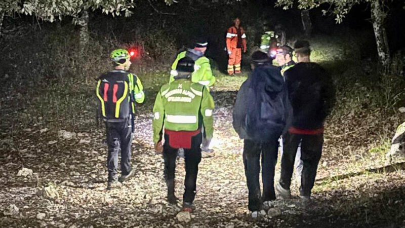 Intervento del Soccorso Alpino e Speleologico a Rocca Busambra