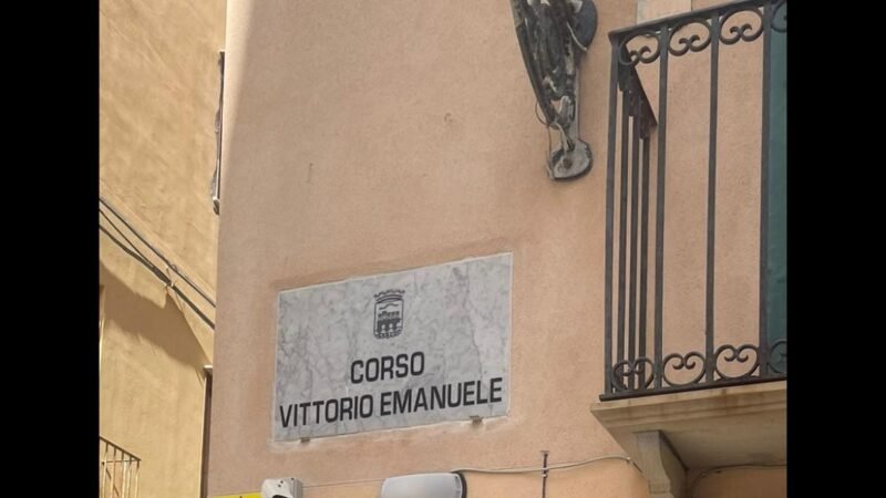 nuova targa per corso vittorio emanuele