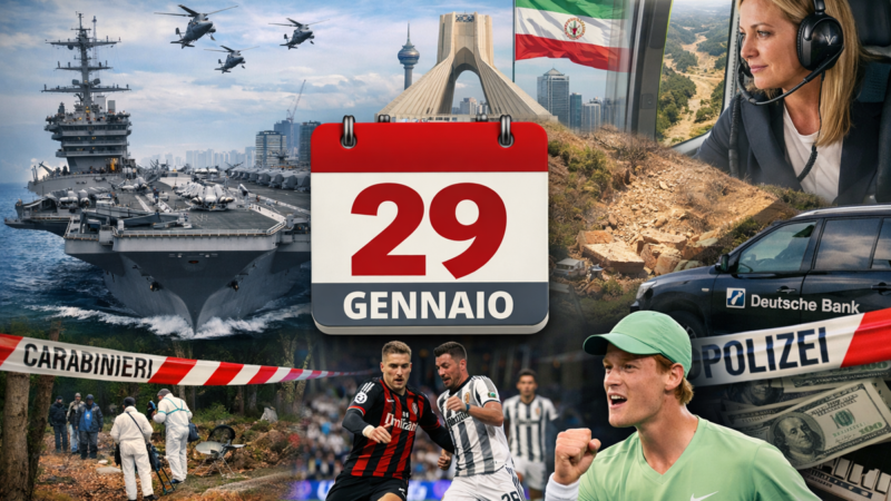 Attualità 29 gennaio: cronaca e sport