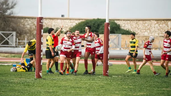 Trapani Rugby festeggia la vittoria contro Centro Sicilia in Serie C