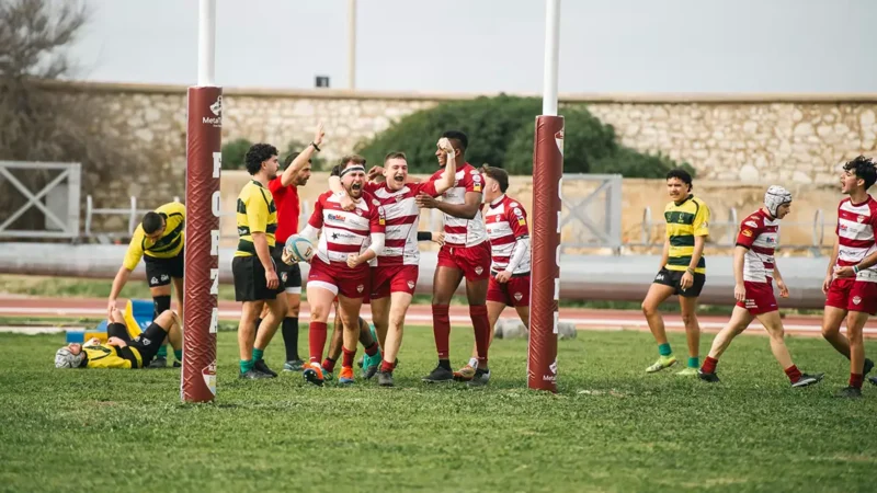 Trapani Rugby festeggia la vittoria contro Centro Sicilia in Serie C