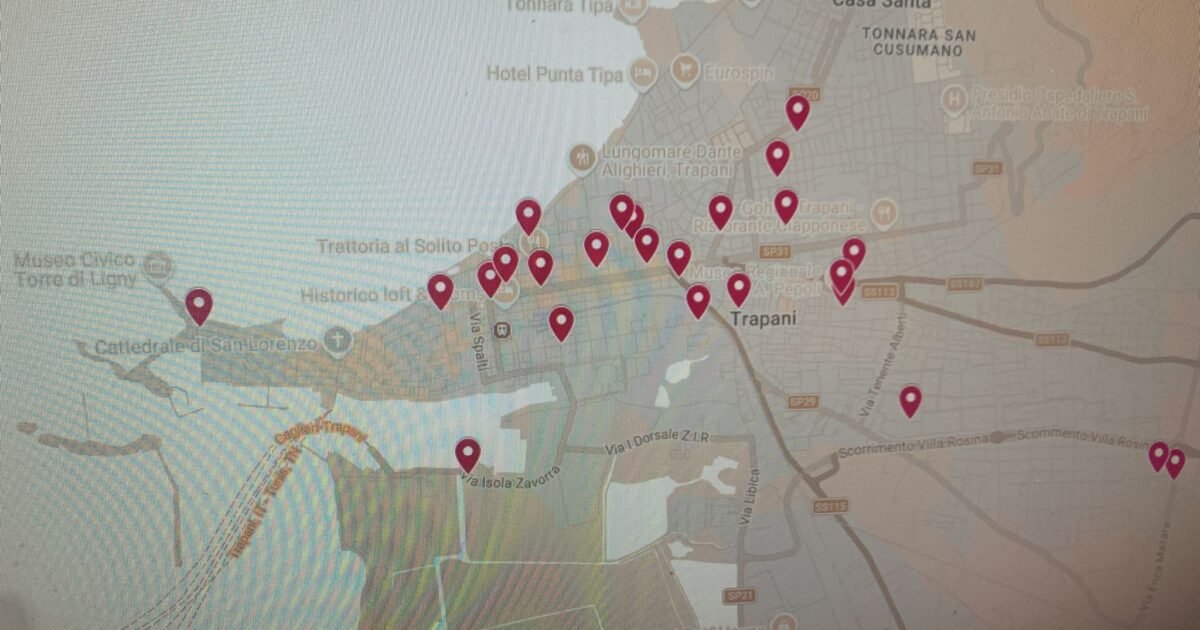 Mappa perdite acqua tp