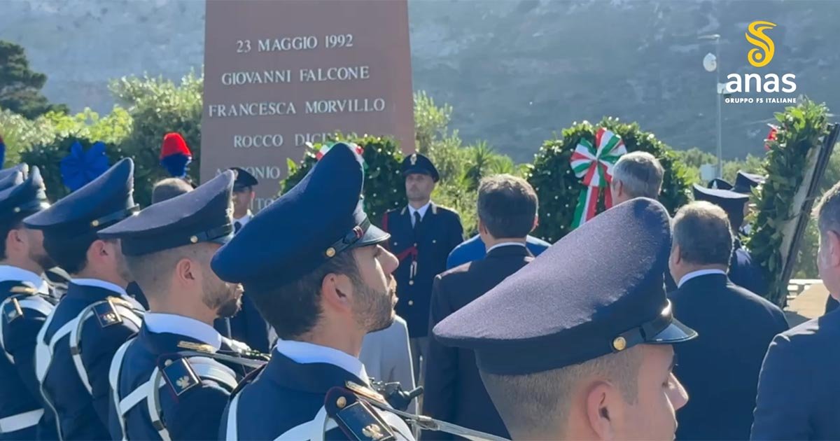 Commemorazione Strage di Capaci: sulla A29 presenti Ministri della Repubblica